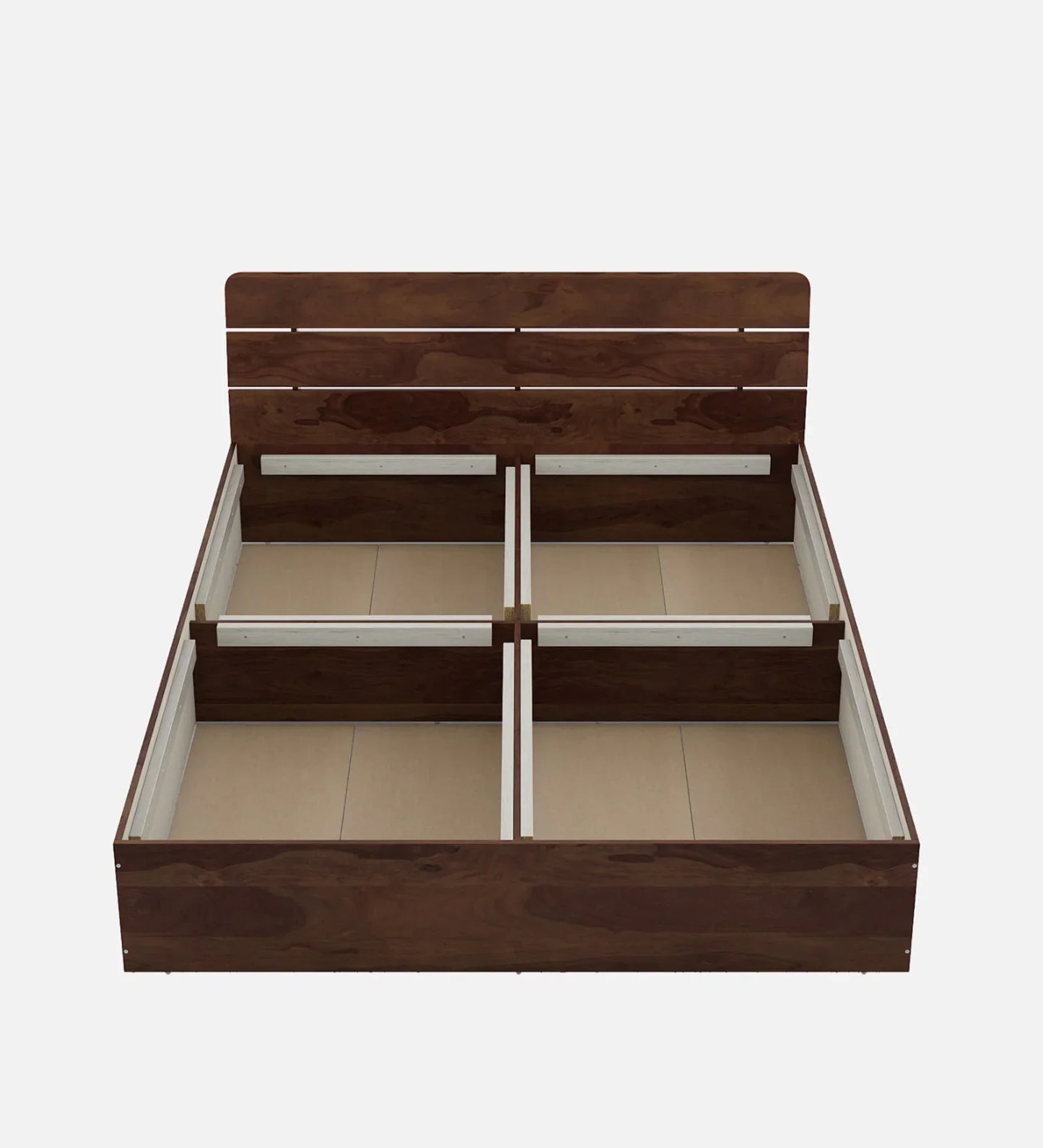 King Bed In Sheesham Finish With Box Storage