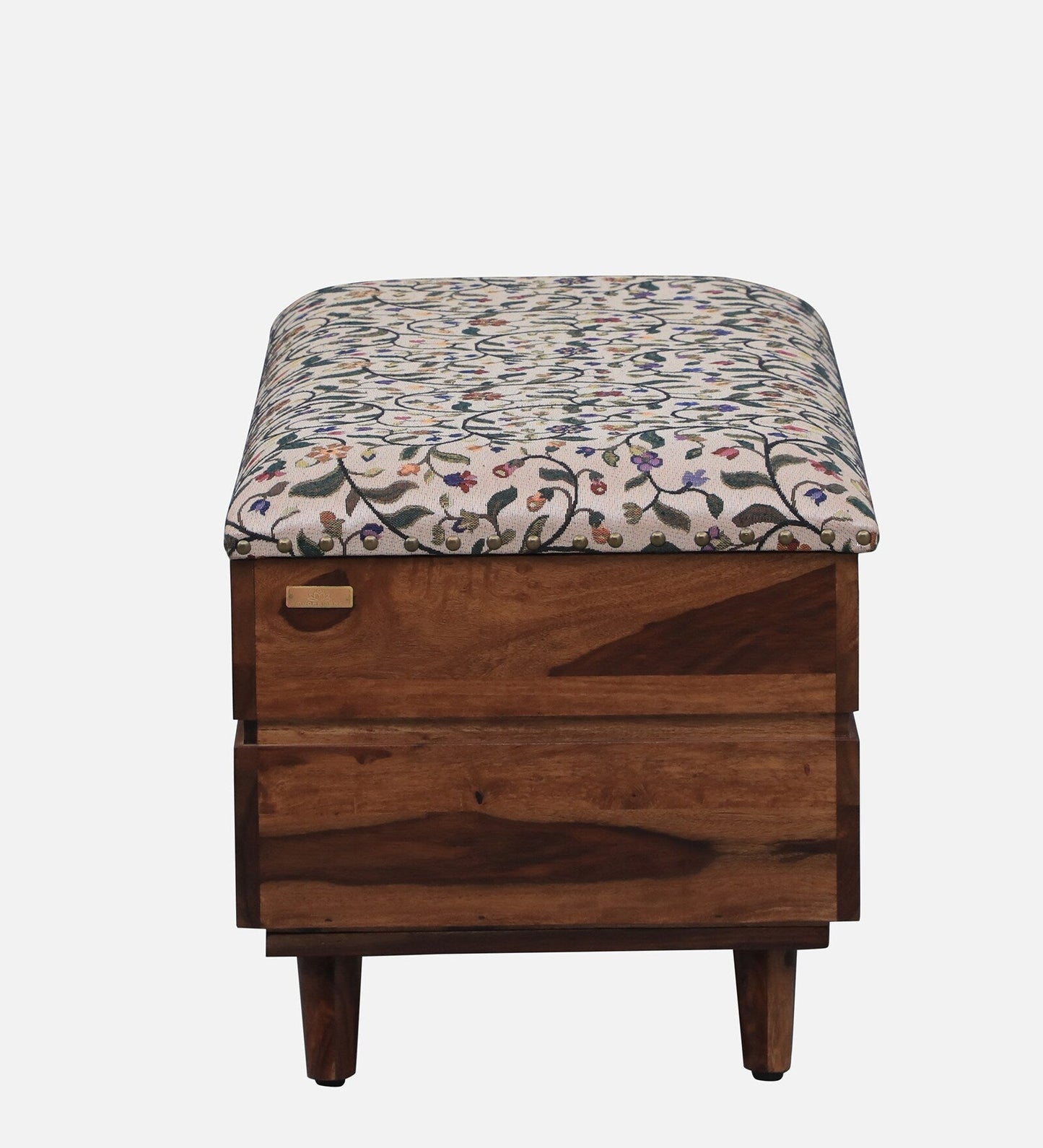 Sheesham Wood Trunk With Storage In Scratch Resistant Rustic Teak Finish