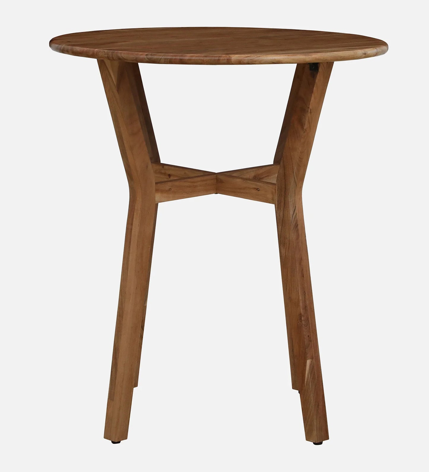 Wood 2 Seater Bar Table Set In Natural Finish