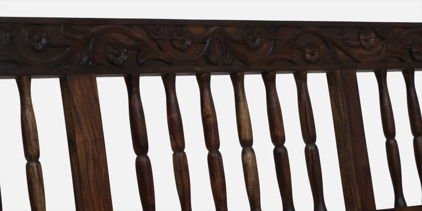 Sheesham Wood 3 Seater Sofa In Provincial Teak Finish