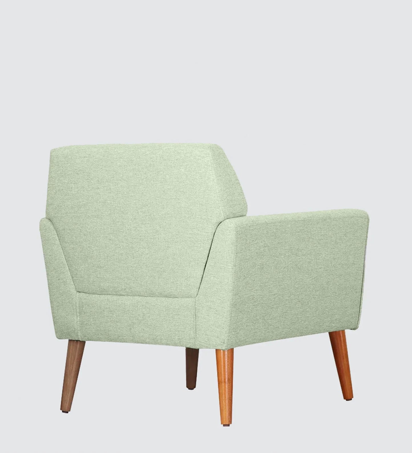 Fabric Lounge Chair in Light Green Colour