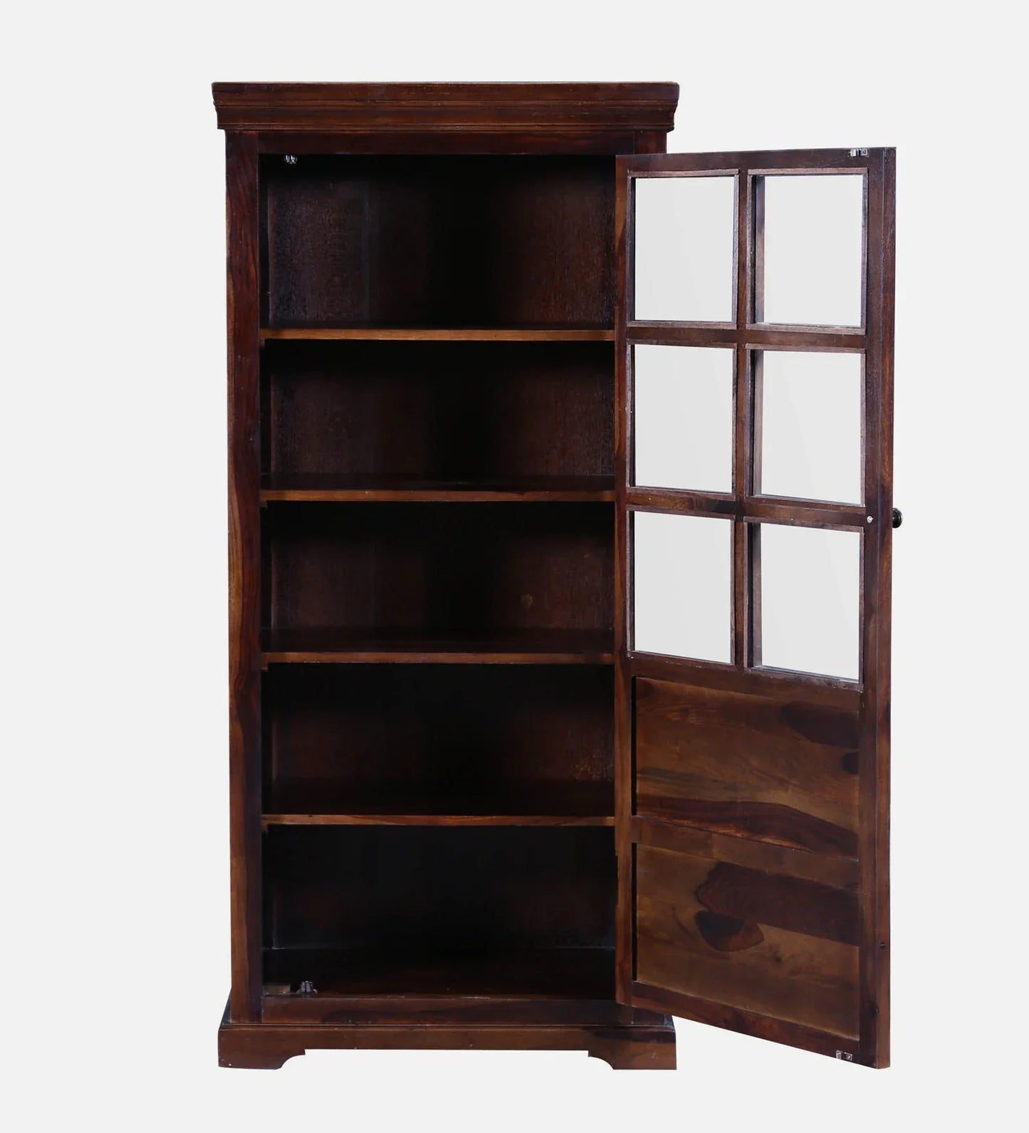 Sheesham Wood Book Case In Scratch Resistant Provincial Teak Finish