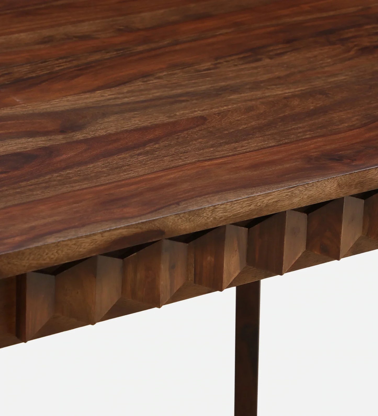 Sheesham Wood 6 Seater Dining Set In Provincial Teak Finish With Bench