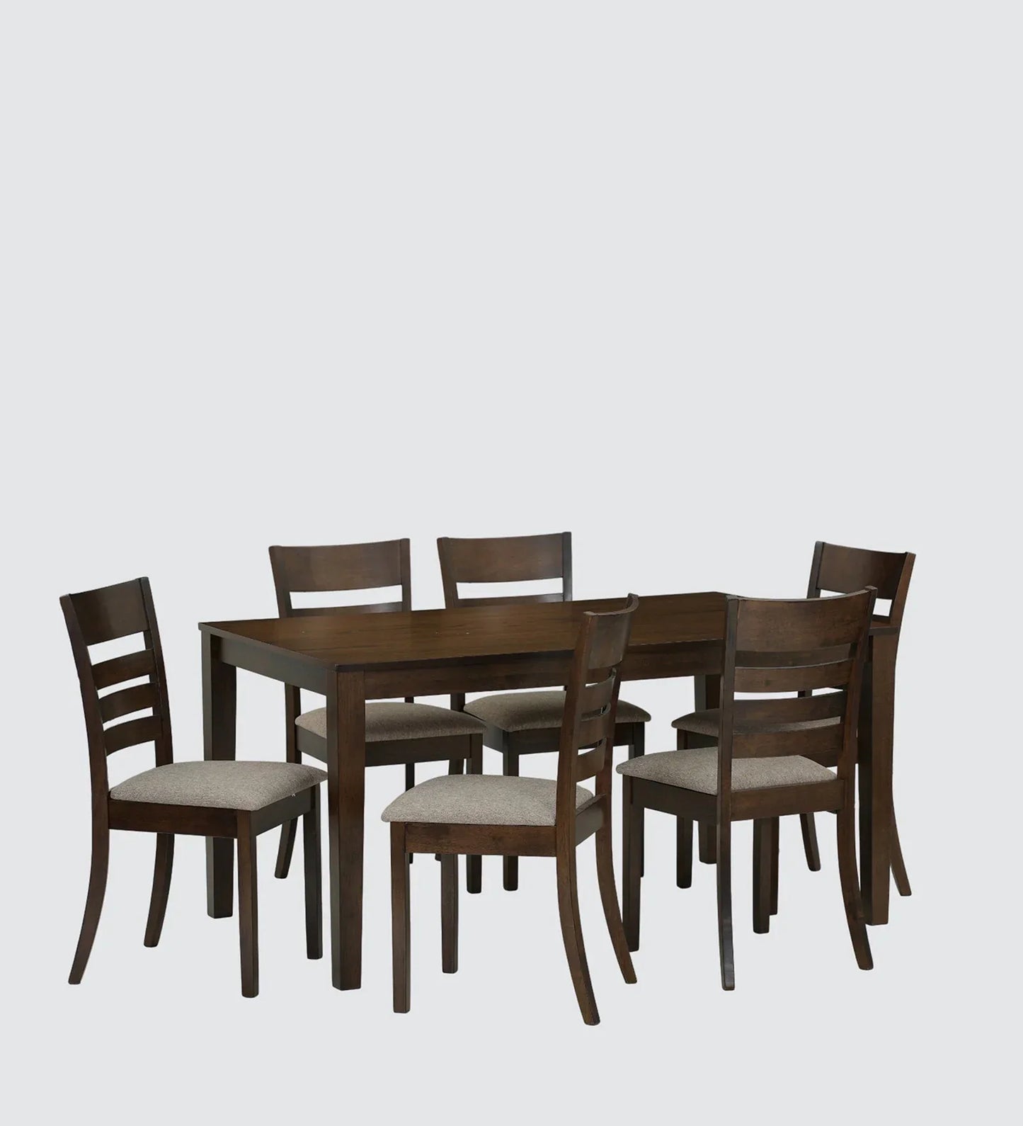 6 Seater Dining Sets In Brown Finish