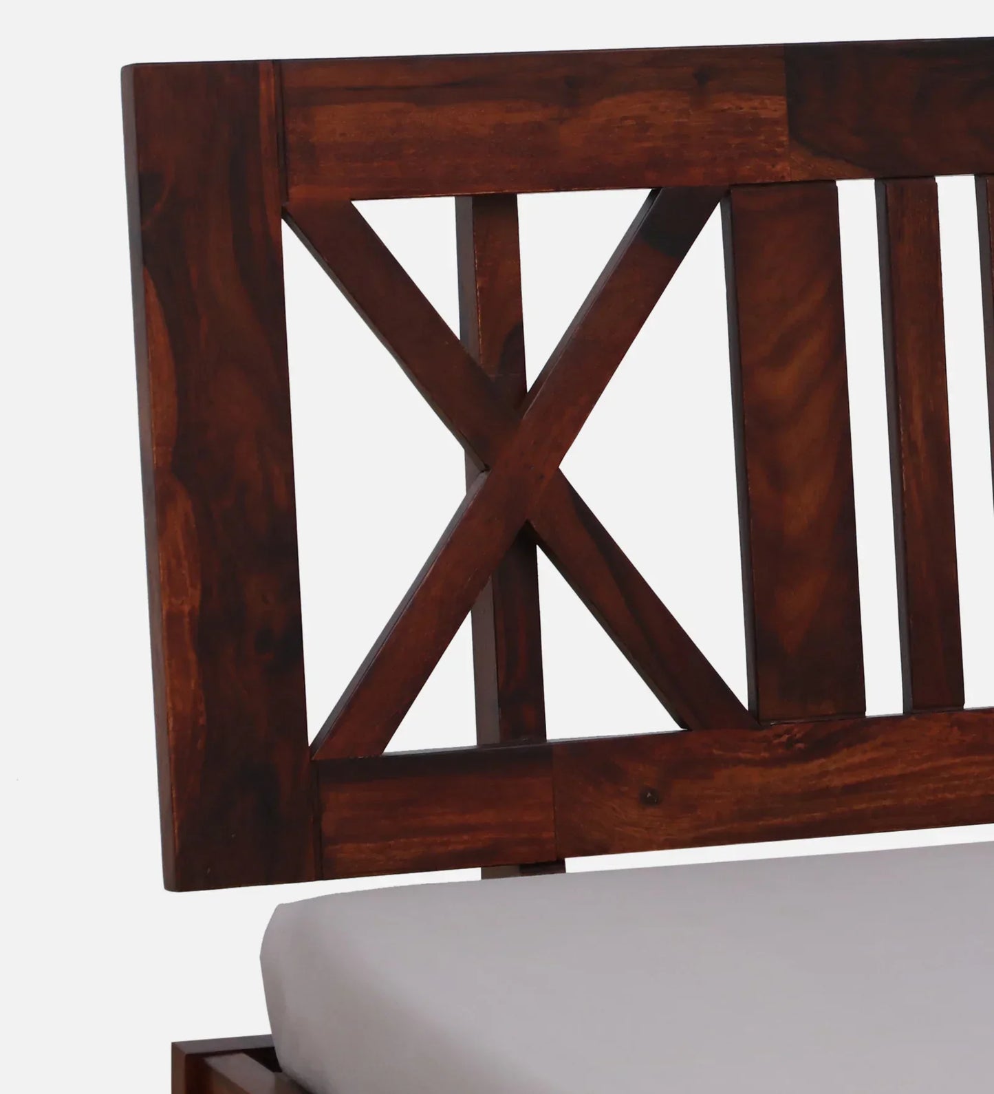 Sheesham Wood Single Bed In Honey Oak Finish