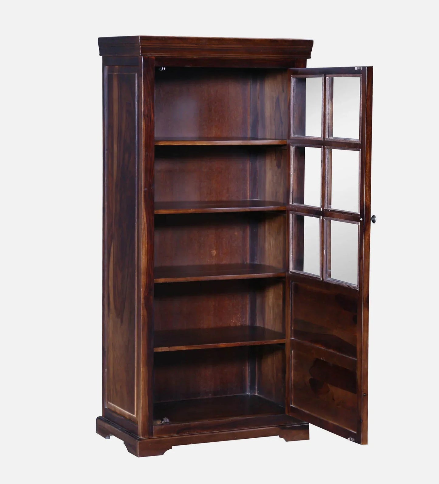 Sheesham Wood Book Case In Scratch Resistant Provincial Teak Finish