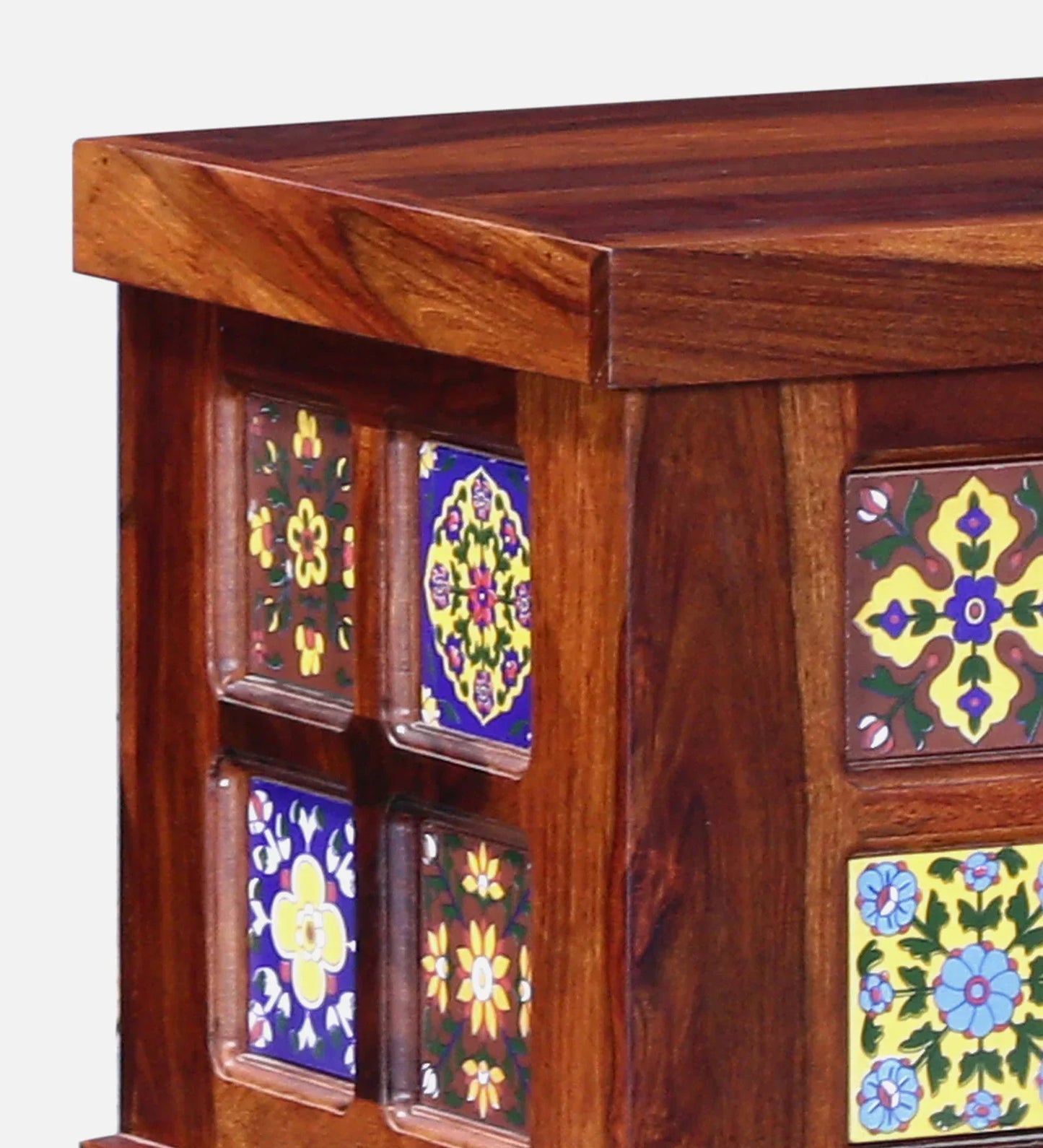 Sheesham Wood Trunk in Honey Oak Finish