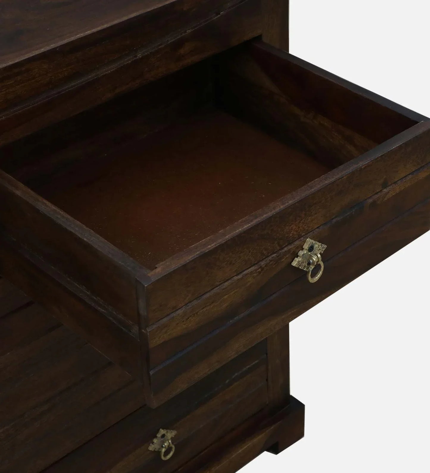 Sheesham Wood Chest Of Drawers in Scratch Resistant Provincial Teak Finish