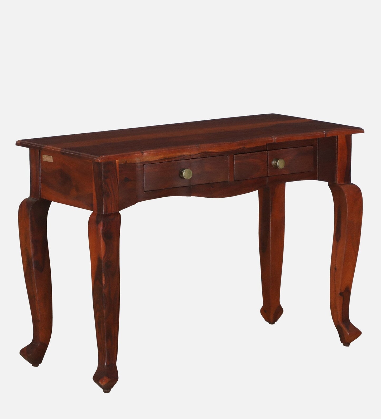 Sheesham Wood Dressing Cabinet In Honey Oak Finish With Mirror